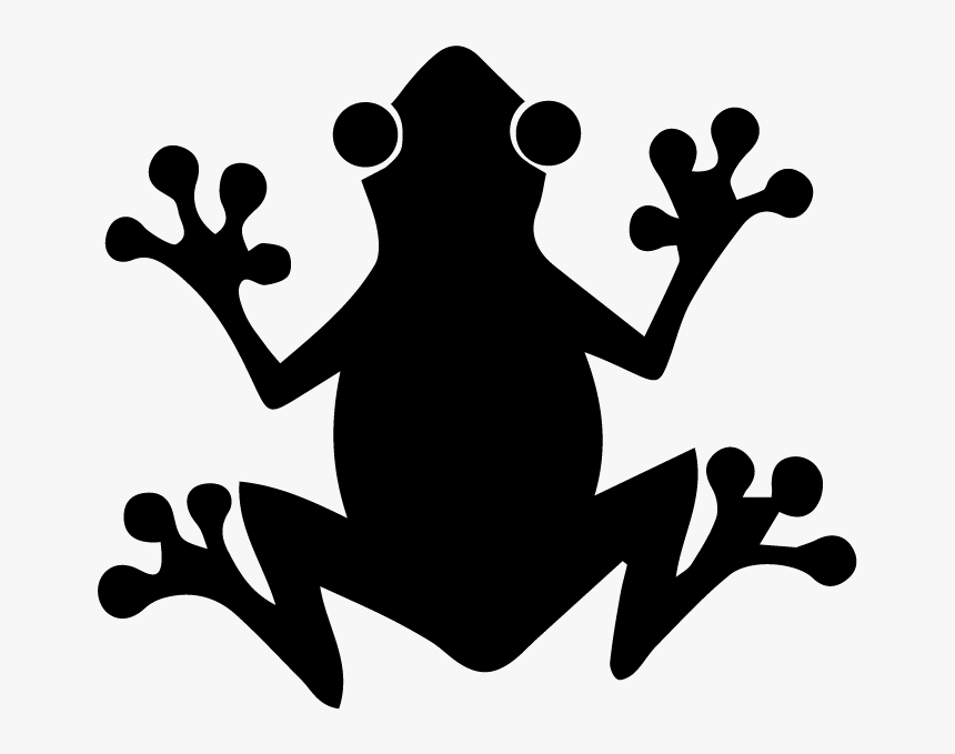 The Tree Frog Silhouette - Silhouette Tree Frog Clipart, HD Png Download
