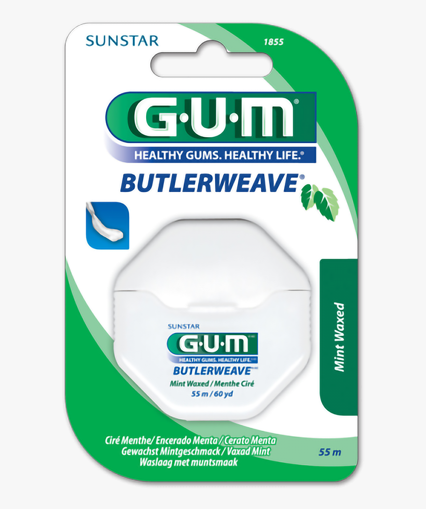 Fil Dentaire Butlerweaveᴹᴰ Ciré À La Menthe Degumᴹᴰ - Mint Waxed Dental Floss, HD Png Download
