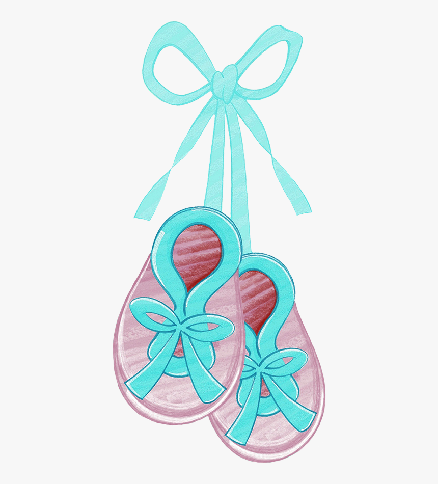 Baby Booties Clipart Blue Ribbon, HD Png Download