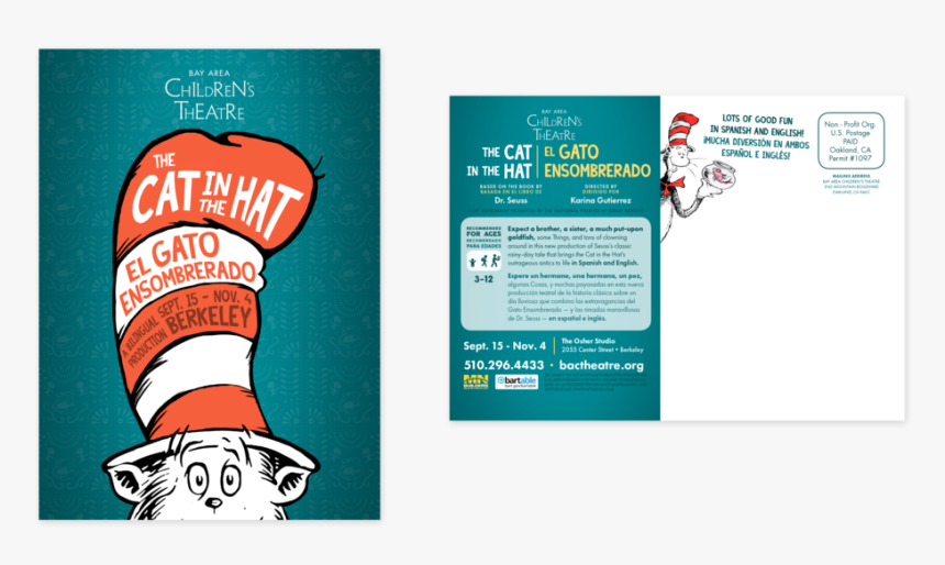 Gatopostcard - Cat In The Hat, HD Png Download