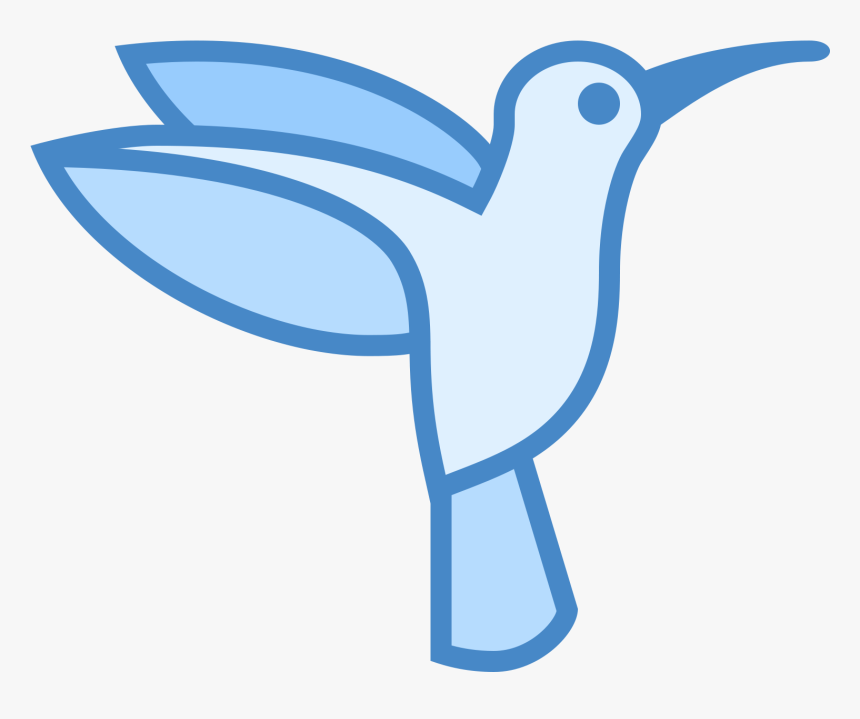 It S A Outline Of A Humming Bird As It Is Flying With - Hummingbird, HD Png Download