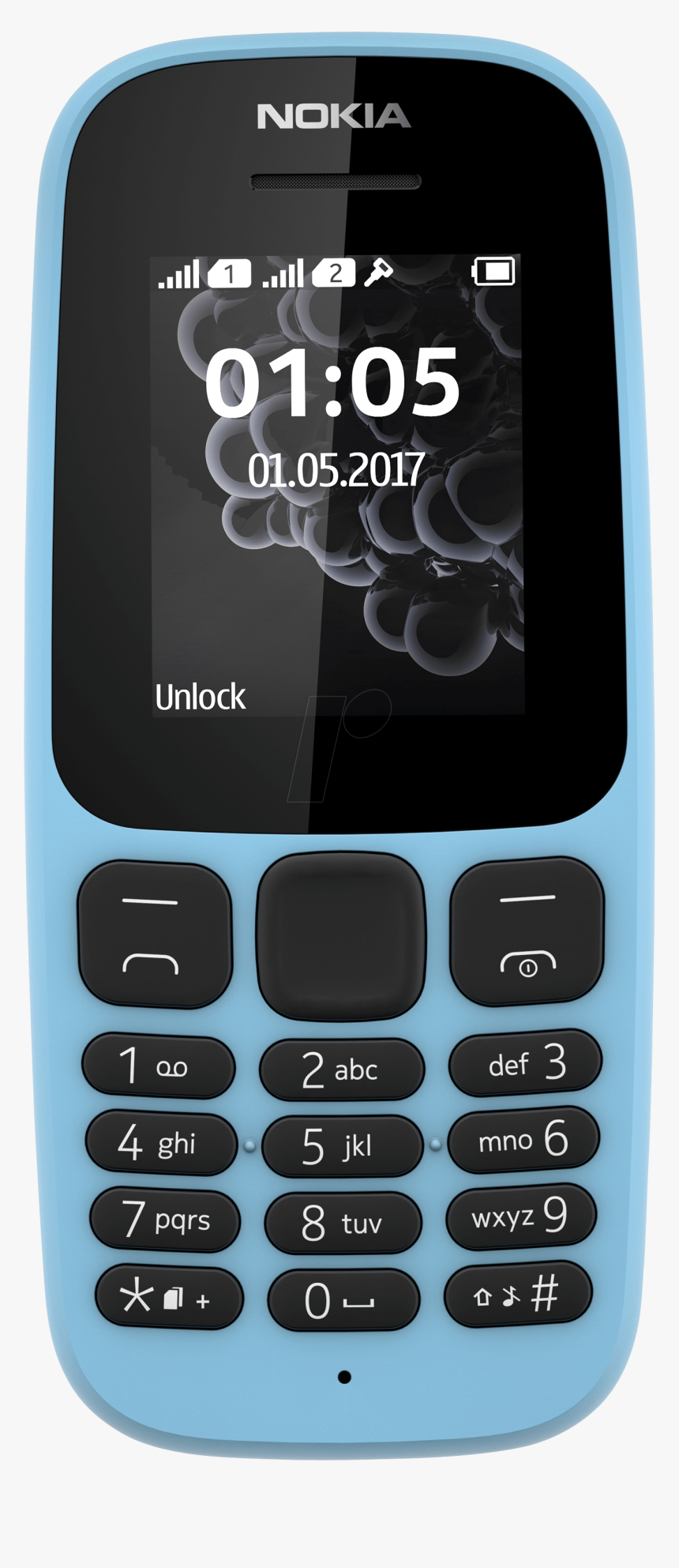 Phone, Blue Nokia A00028534 - Nokia 105 Vs 3310, HD Png Download