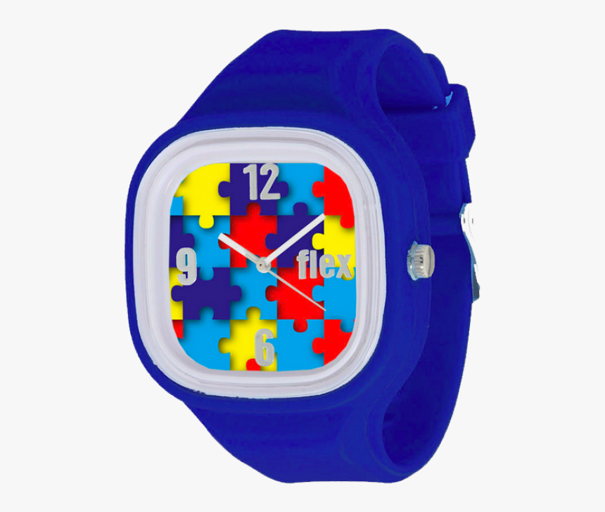 The Puzzle Flex Watch Which Represents Autism Awareness - Analog Watch, HD Png Download