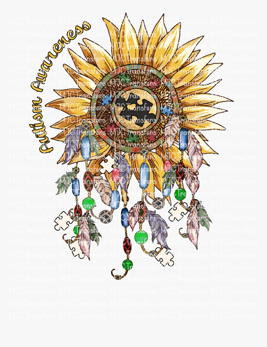 Autism Awareness Dream Catcher - Illustration, HD Png Download