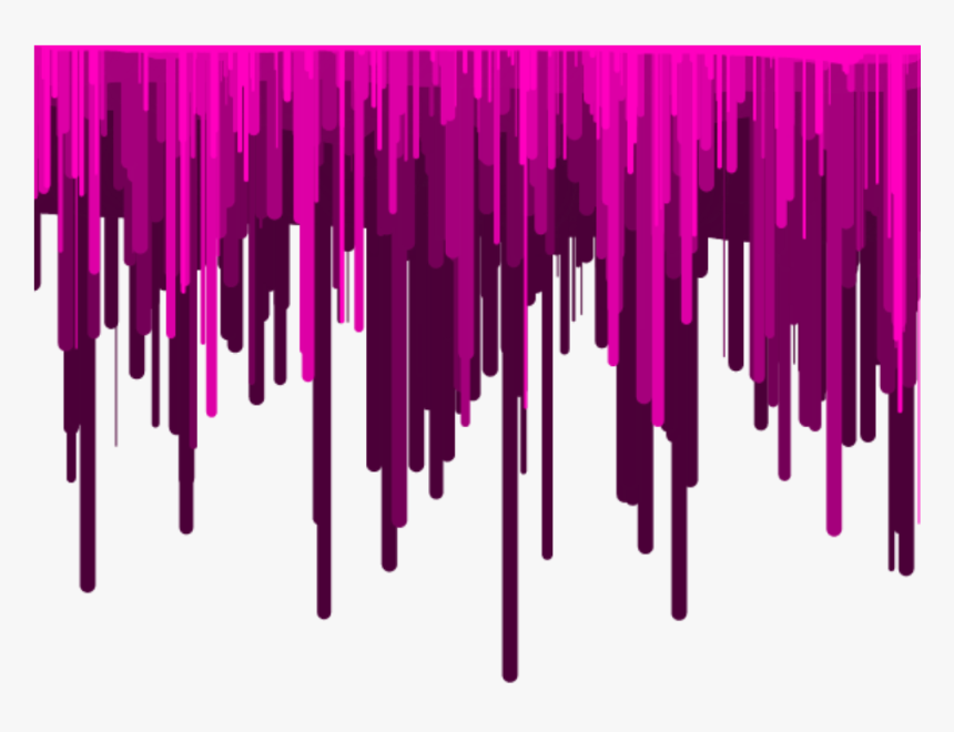 Border Edging Frame Paint - Purple Dripping Paint, HD Png Download