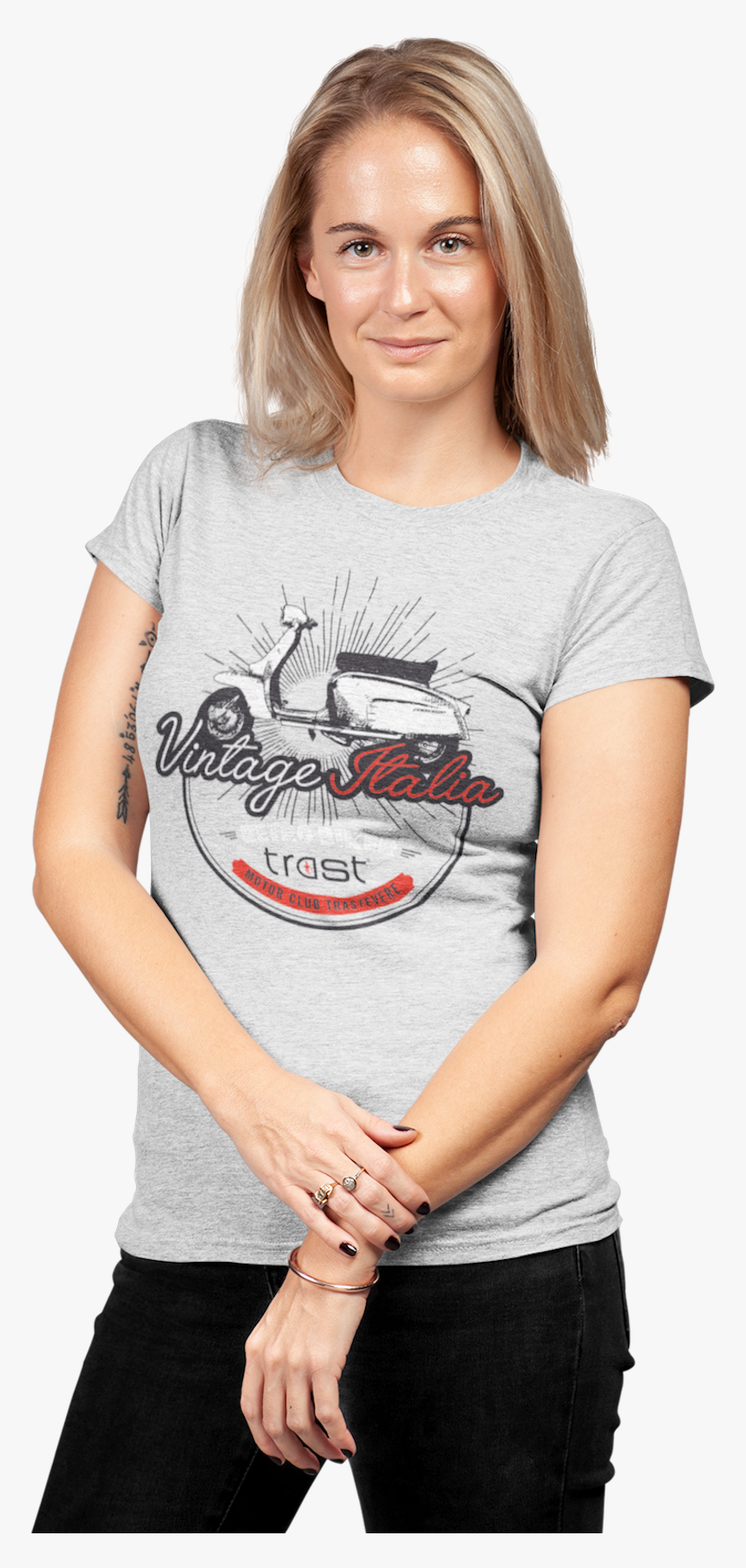Image Of Vintage Woman - T-shirt, HD Png Download