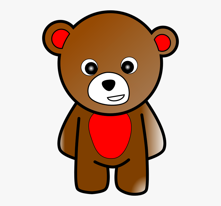 Cartoon Bear Standing Up, HD Png Download