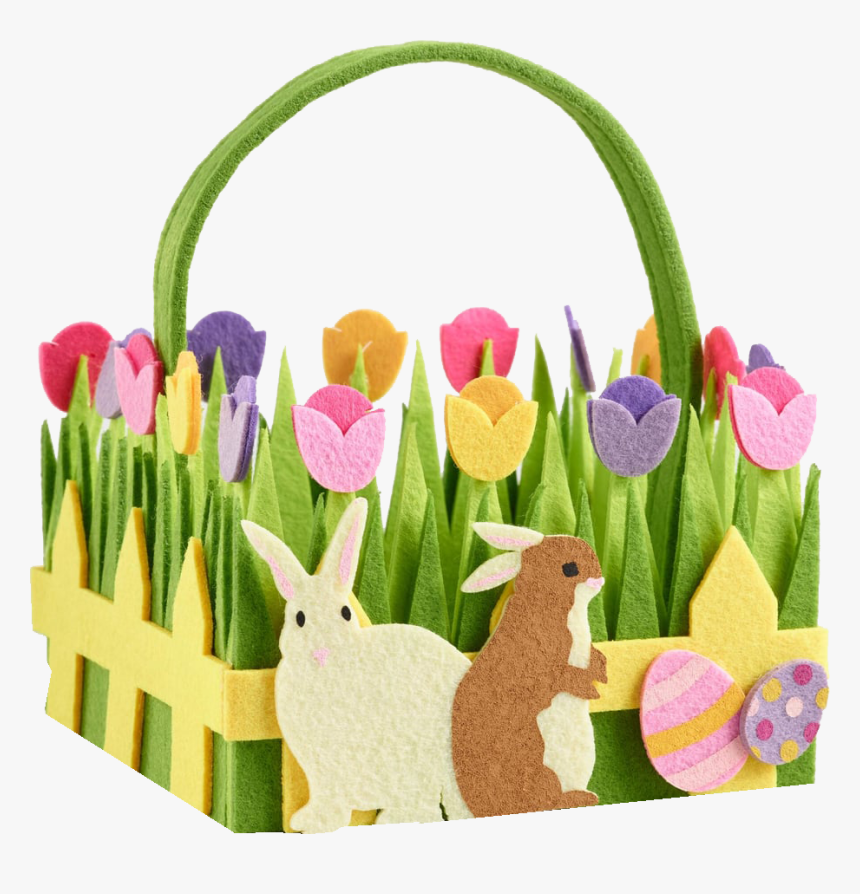 Felt Easter Basket, HD Png Download