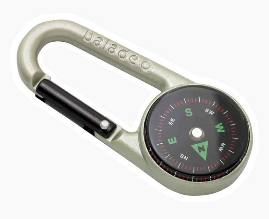 Carabiner Compass City - Mousqueton Boussole Png, Transparent Png