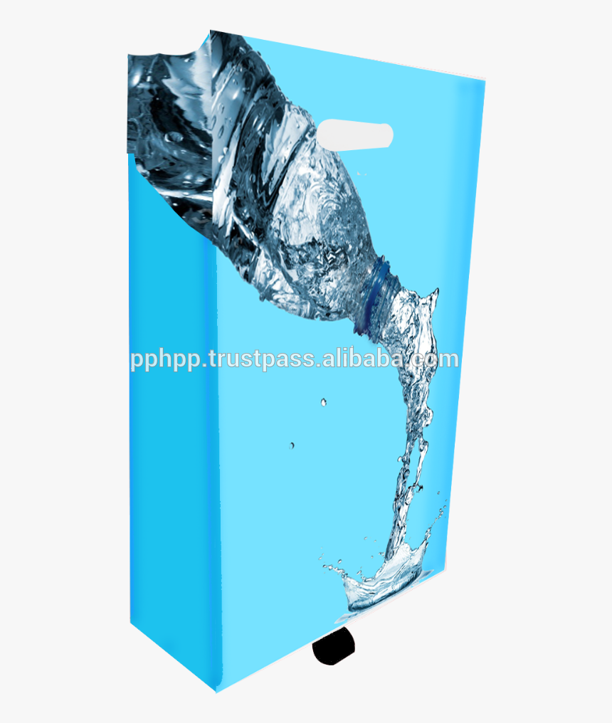 Paper Bag Hole Handle Sq Bottom With Trolley 39&quot - Carton, HD Png Download