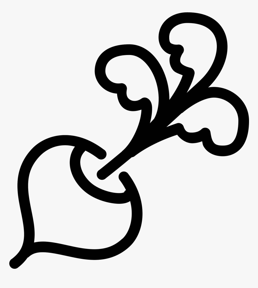 Radish Vector White - Редис Иконка, HD Png Download