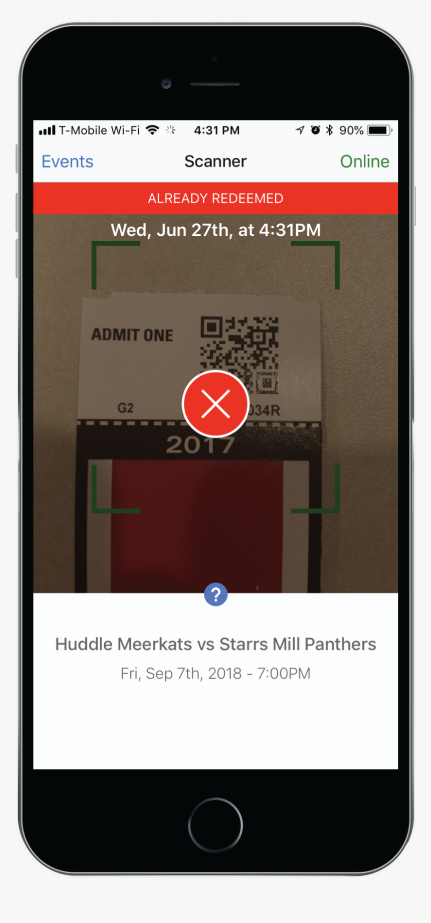 Gofan Mobilescanningmockups Red X - Ns App, HD Png Download