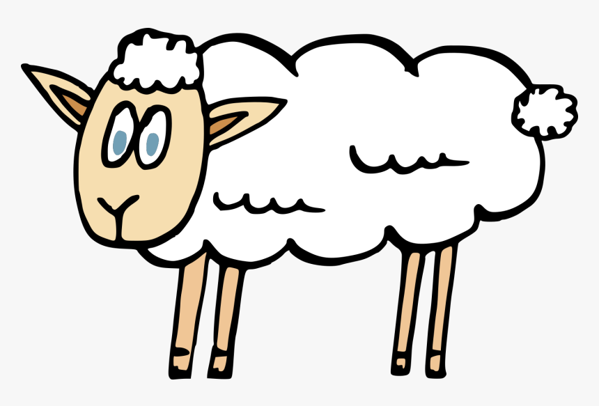 Cartoon Sheep 5 - Cartoon, HD Png Download