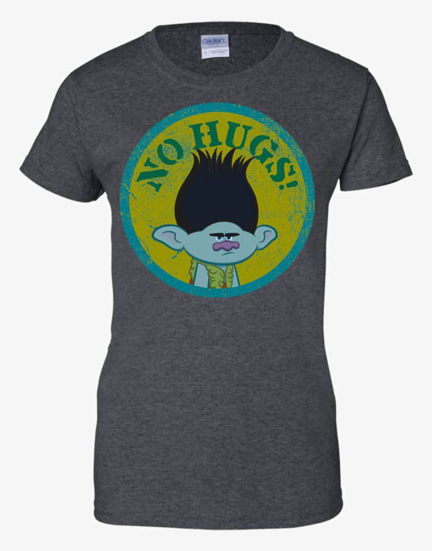 Dreamworks Trolls No Hugs Branch Men/women T Shirt - Rock Beauty, HD Png Download