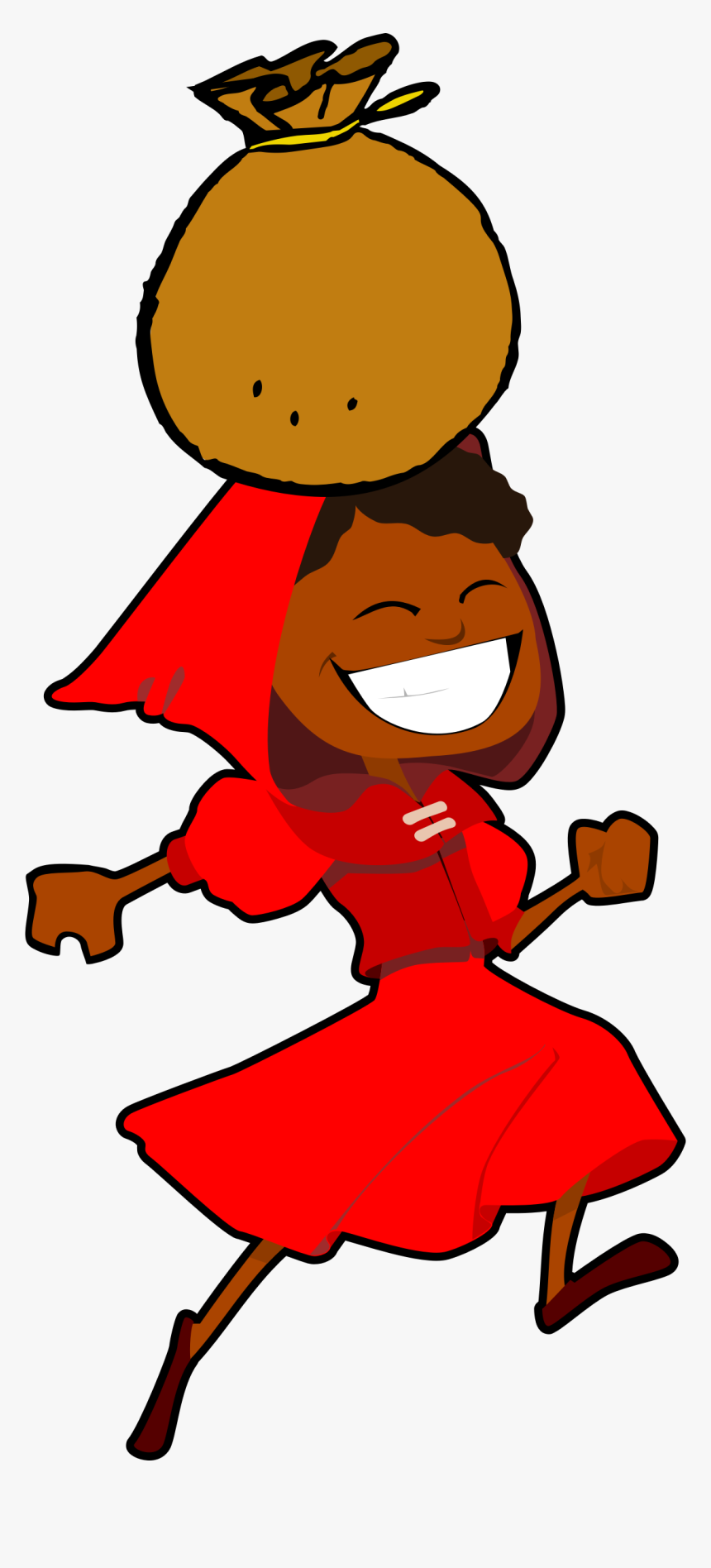 Transparent Little Red Schoolhouse Clipart - Red Riding Hood Silhouette, HD Png Download