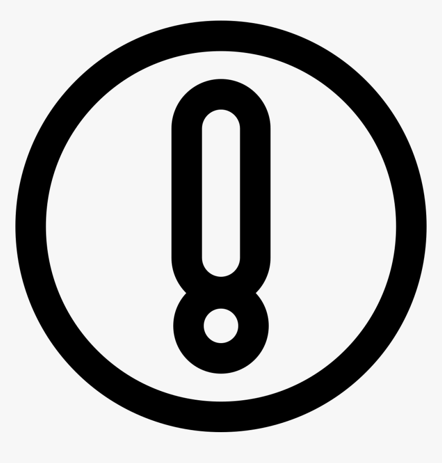 Warning Exclamation Circle Outline - Download Clipart, HD Png Download