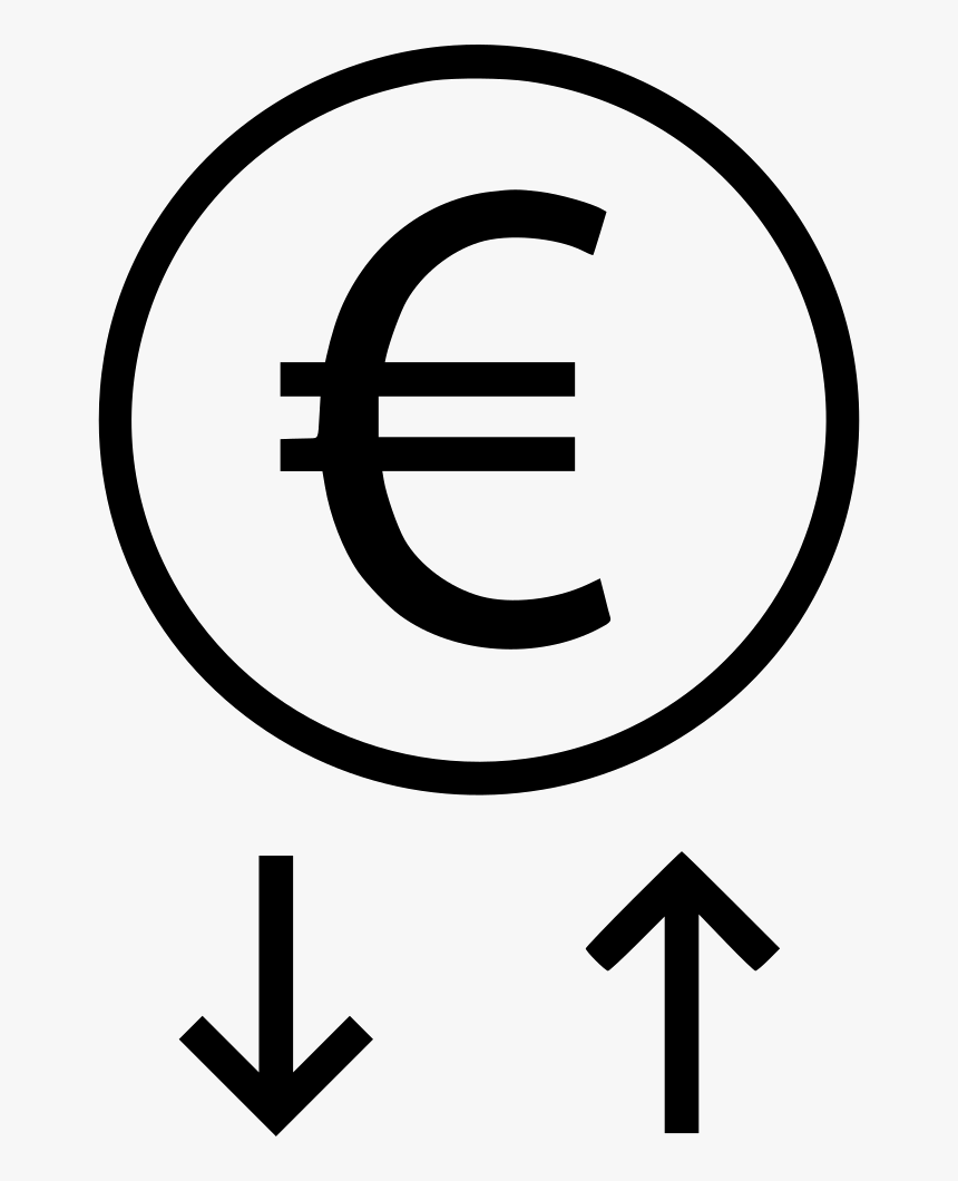 Arrows Up Down Euro Sing Comments - Convert Icon Vector, HD Png Download