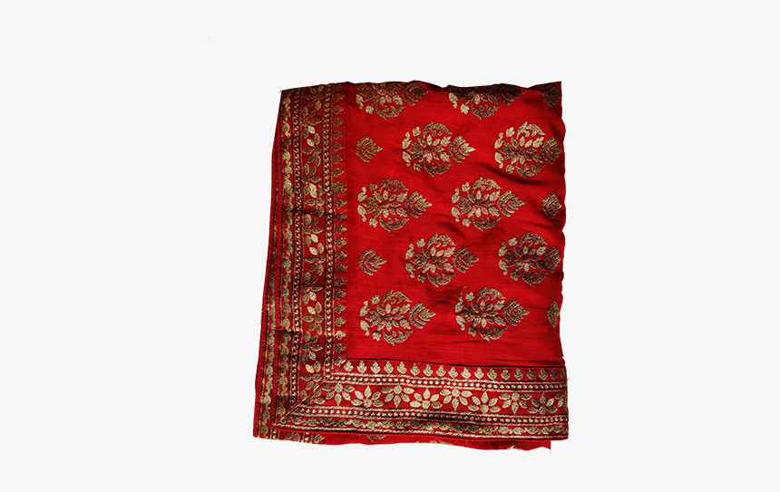 Red Silk Saree - Stole, HD Png Download