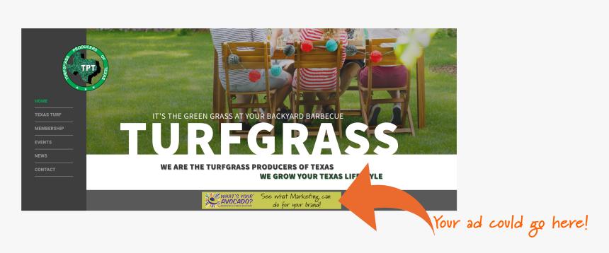 Advertise On The Turfgrass Producers Of Texas Website - Grass, HD Png Download