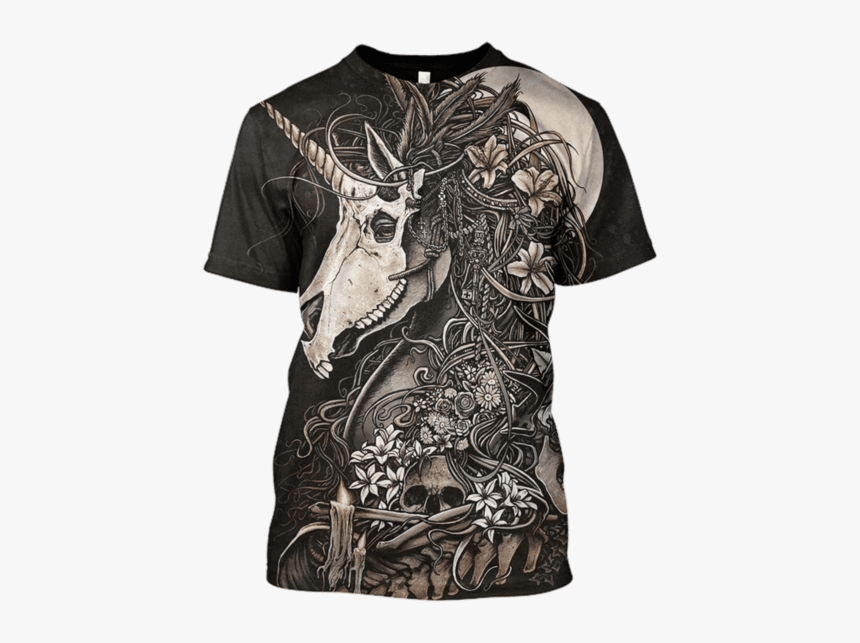 Gearhuman 3d Unicorn Skull Hoodies - Horse Head Skull Drawing, HD Png Download