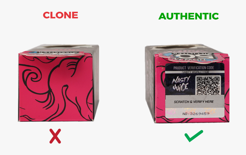 Nasty Juice Original Vs Fake, HD Png Download