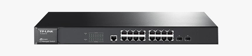 Jetstream Tl-sg3216, 16 X Rj45, 2 X Combo Sfp, 1 X - Tl Sg3216, HD Png Download
