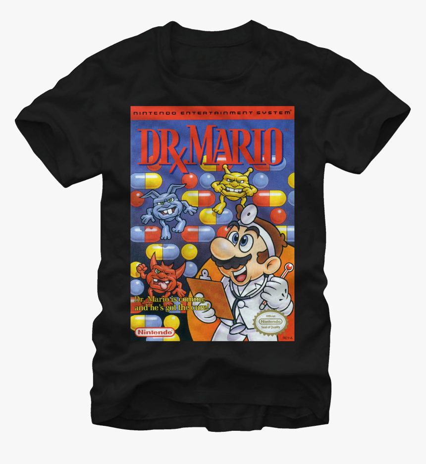 Mario Shirt - Dr Mario Nes Box, HD Png Download