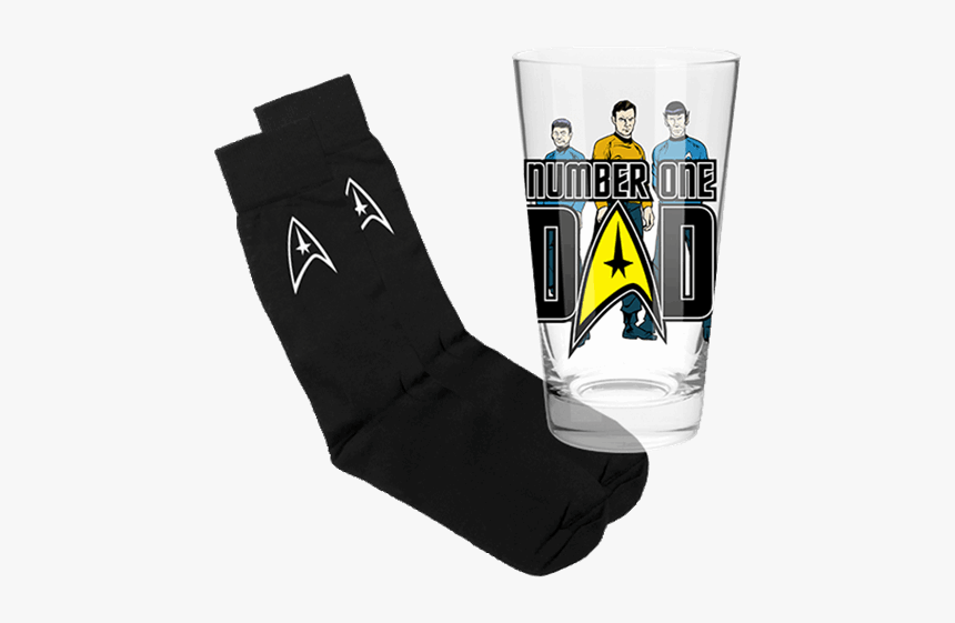 Star Trek Star Trek Captain Kirk Character Crew Socks - Pint Glass, HD Png Download