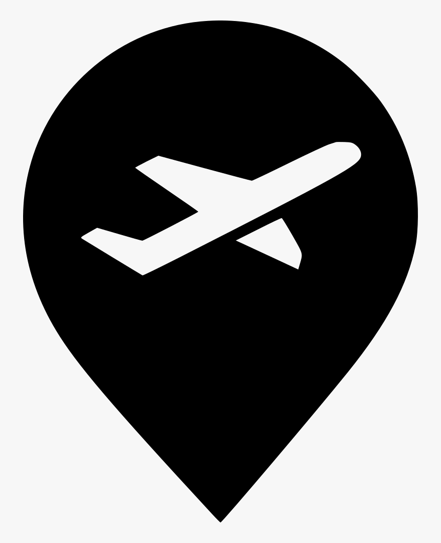 Png File Svg - Map Pointer Icon Airport, Transparent Png