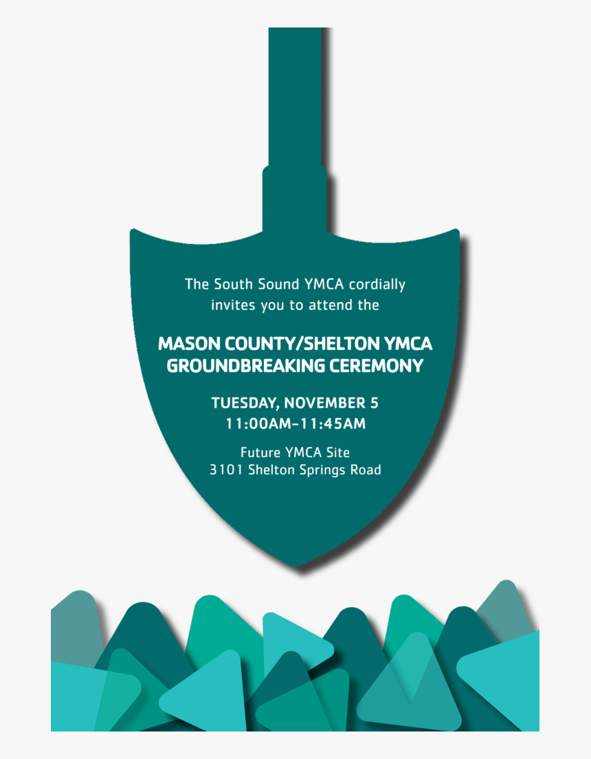 Mason County/shelton Ymca Groundbreaking Ceremony - Graphic Design, HD Png Download