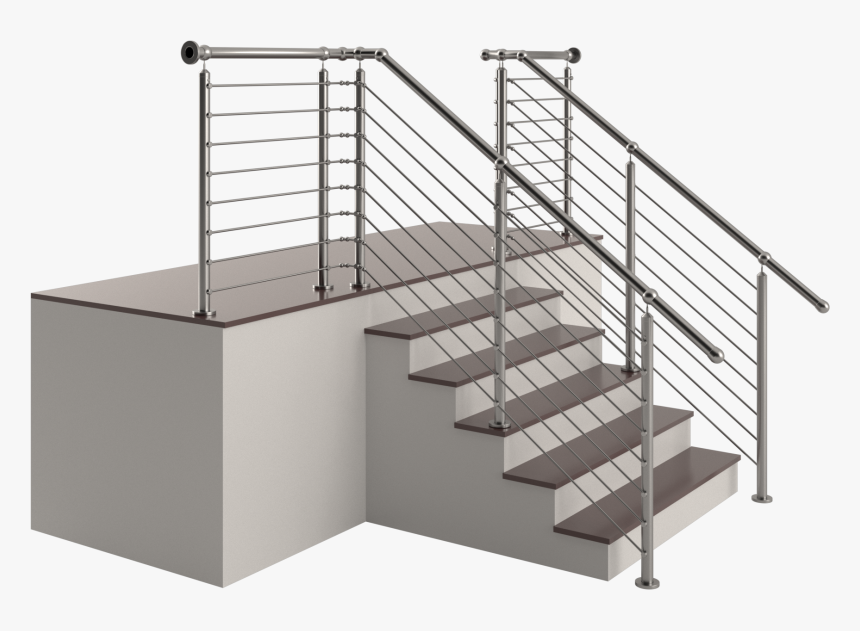 Stairs Transparent Glass - Handrail, HD Png Download