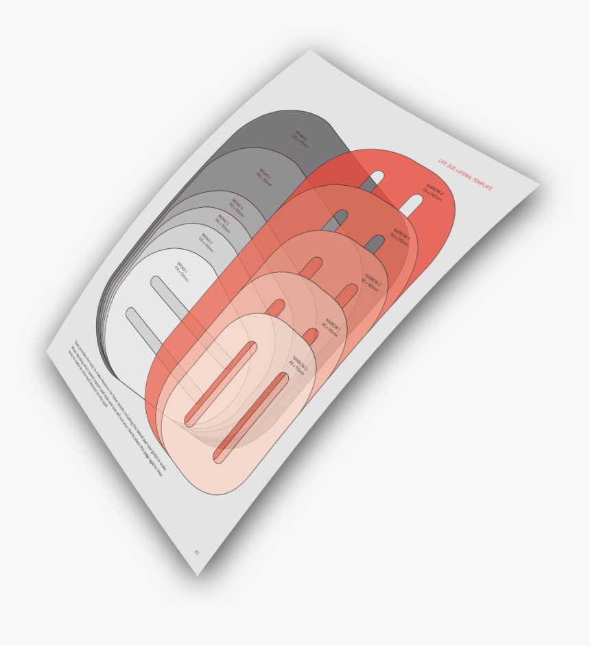 Spex Life-size Lateral Template - Illustration, HD Png Download