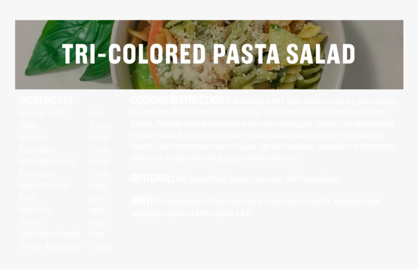 Tri-colored Pasta Salad - Stuffed Peppers, HD Png Download