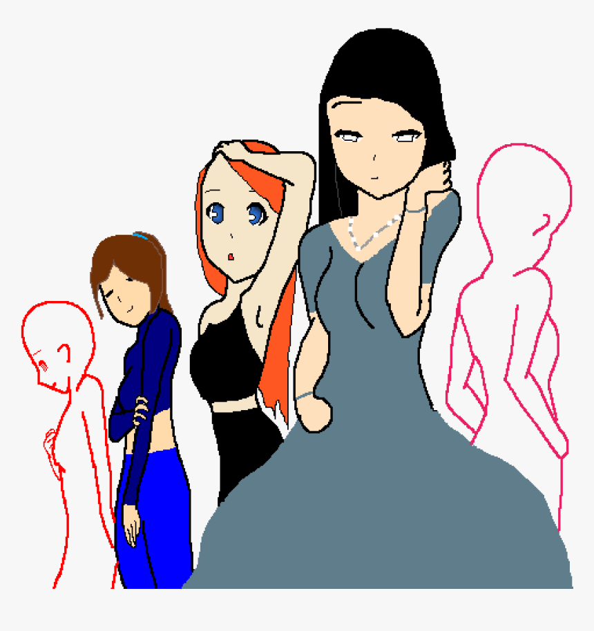 Girls Night Out - Cartoon, HD Png Download