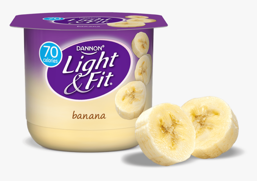 Banana Nonfat Yogurt - Dannon Yogurt Light, HD Png Download