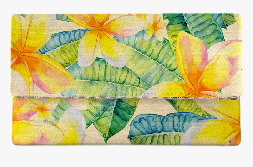 Plumeria Clutch - Canvas, HD Png Download