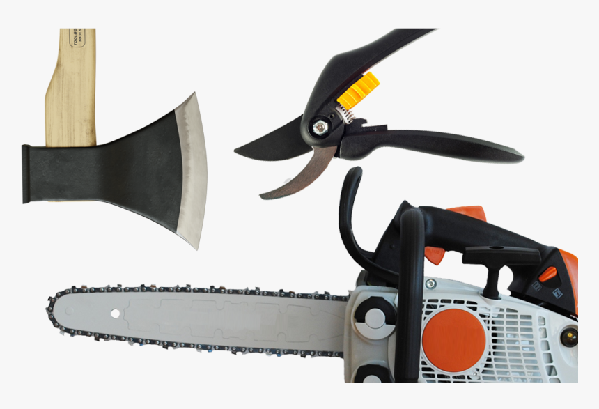 Chainsaw On White Background, HD Png Download