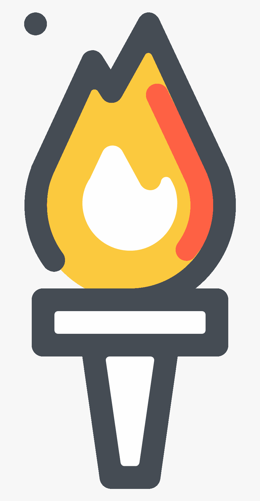 Transparent Olympic Torch Clipart - Torch Png Icon, Png Download