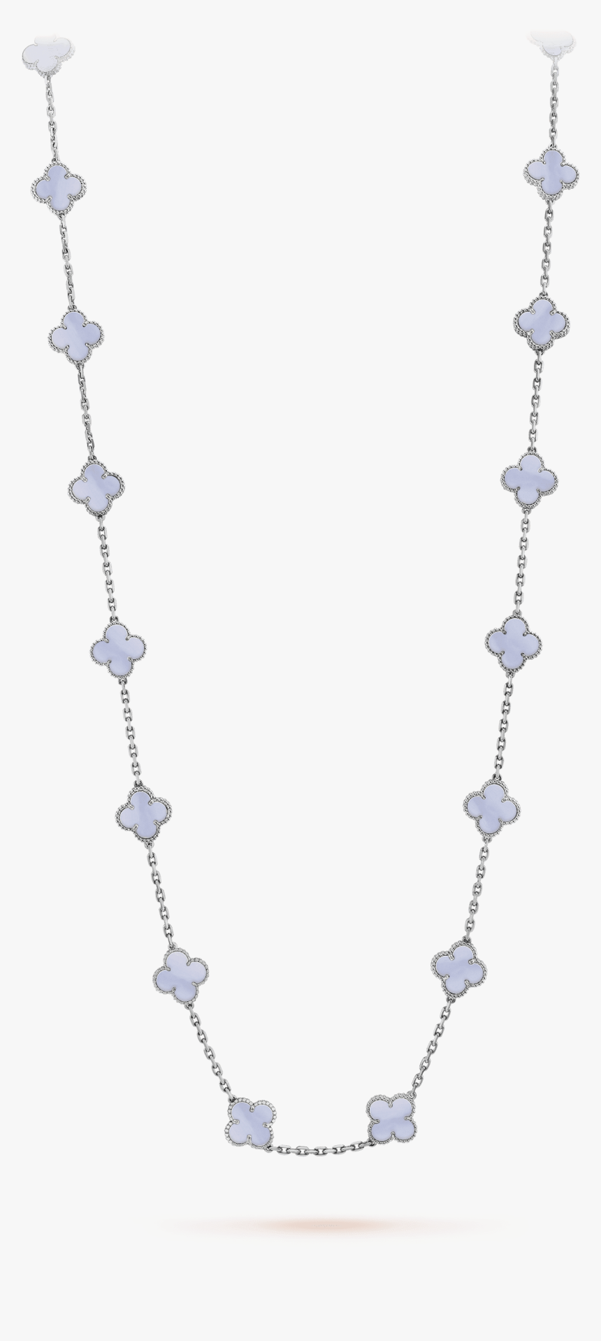 Vintage Alhambra Long Necklace, 20 Motifs, - Necklace Vintage 20 Motifs Van Cleef, HD Png Download
