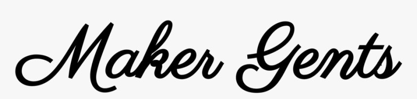 Maker Gents Logo Black - Calligraphy, HD Png Download