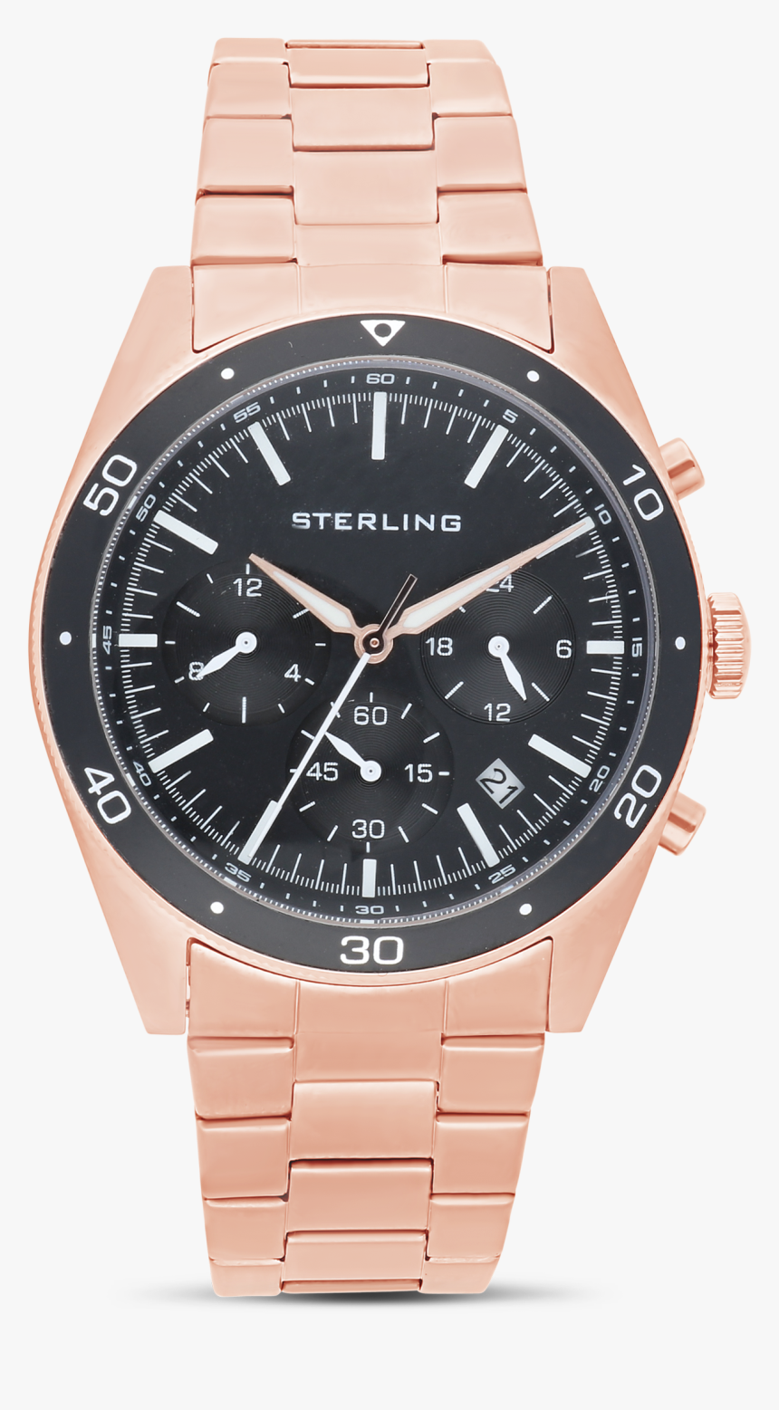 Sterling Gents Multi Function Rose Gold Bracelet Round - Mathey Tissot Smart Men's Blue Dial, HD Png Download