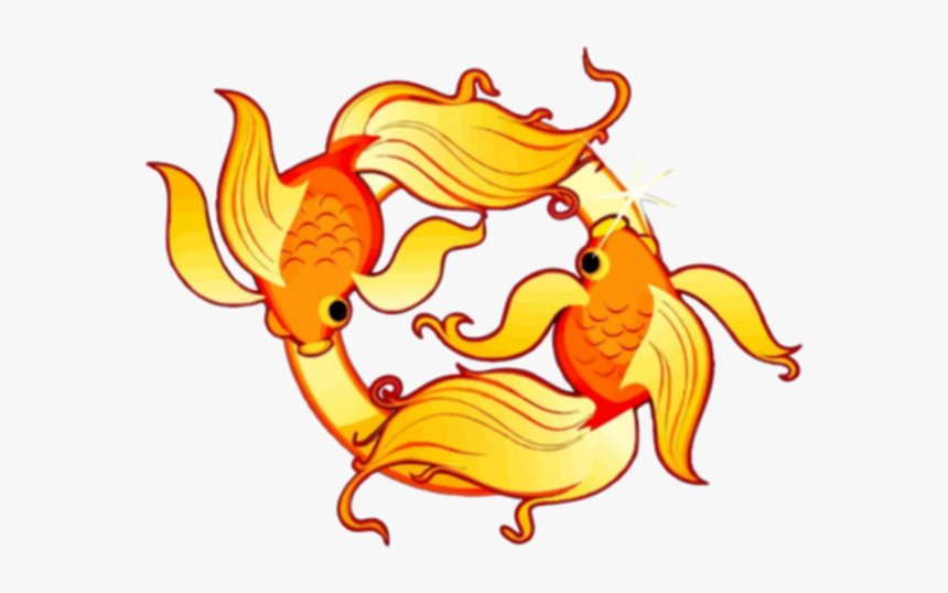 Golden Pisces - Pisces Clipart Png, Transparent Png