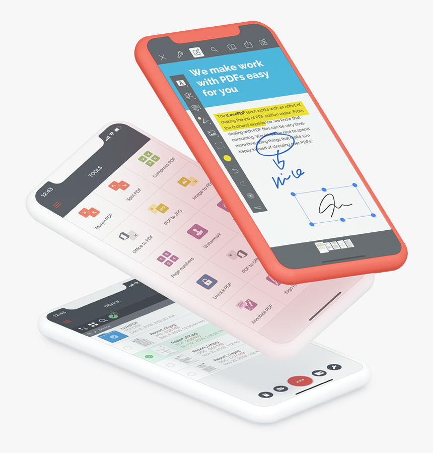 Ilovepdf Mobile - Mobile Phone, HD Png Download