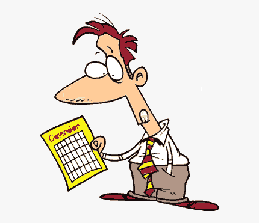 Someone Looking At A Calendar, HD Png Download