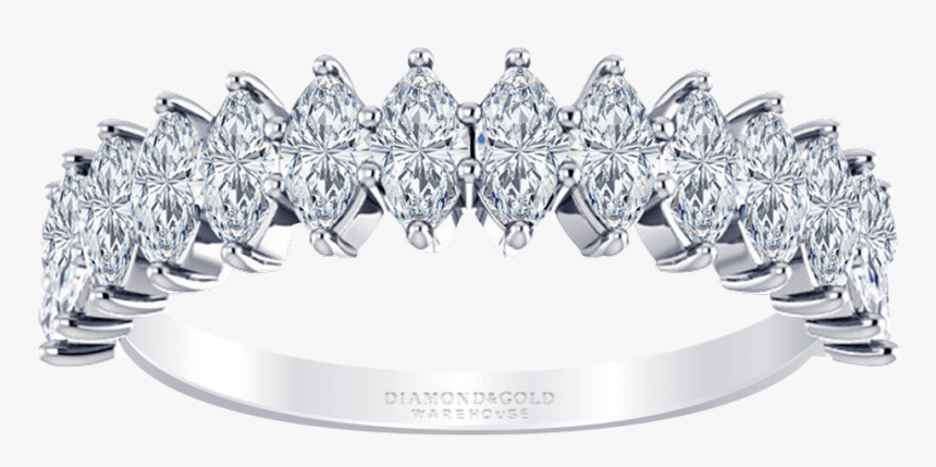00cttw Marquise Diamond Anniversary Ring - Tiara, HD Png Download