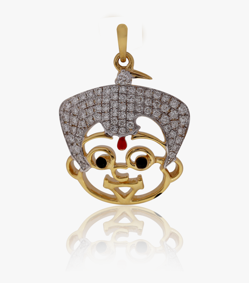 Cute Chota Bheem Gold Pendant - Locket, HD Png Download
