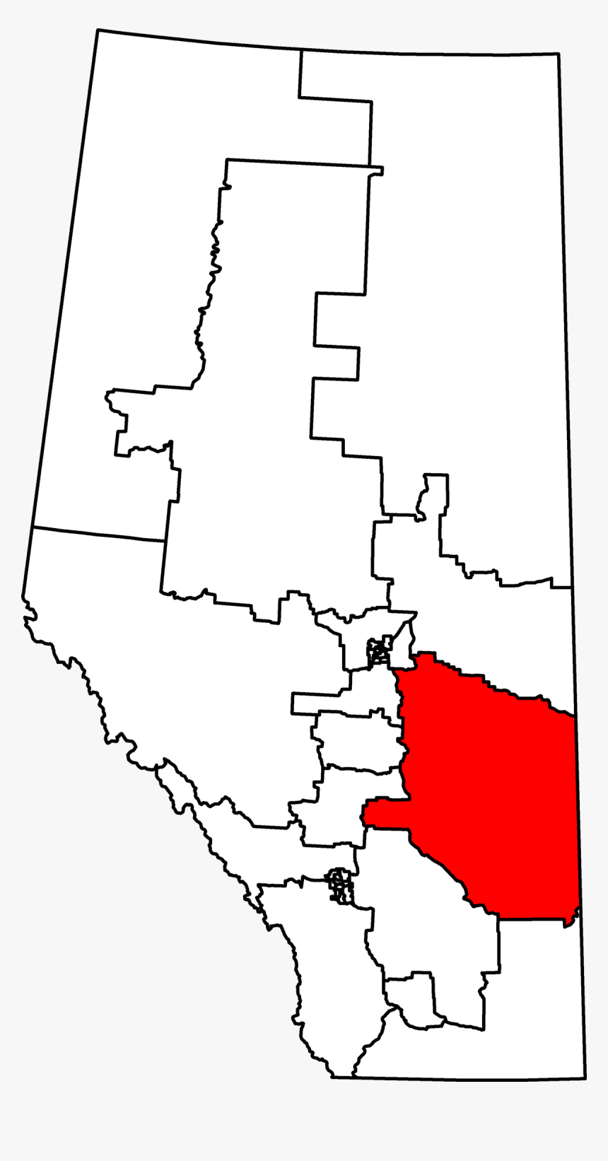 Federal Ridings Alberta Map, HD Png Download