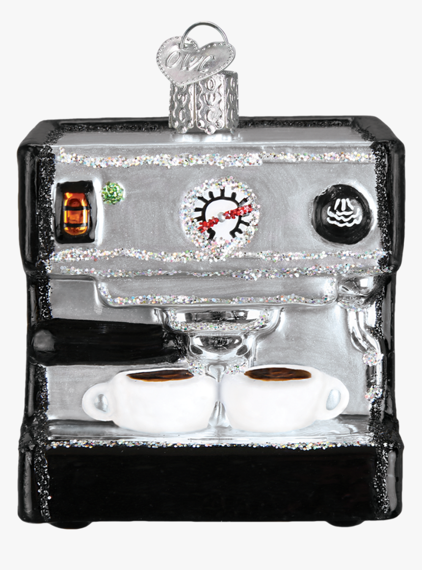 Old World Christmas Espresso Machine Glass Ornament - Old World Christmas, HD Png Download