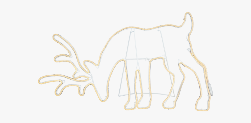 Silhouette Neoled - Figura De Alambre De Reno, HD Png Download
