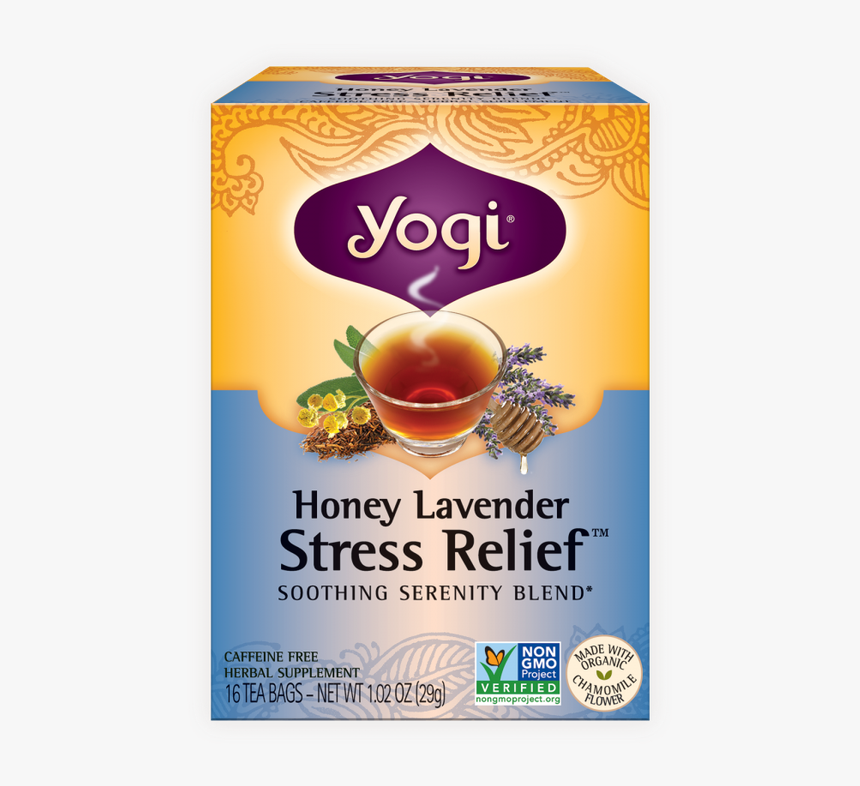 Yogi Lavender Stress Relief Tea, HD Png Download